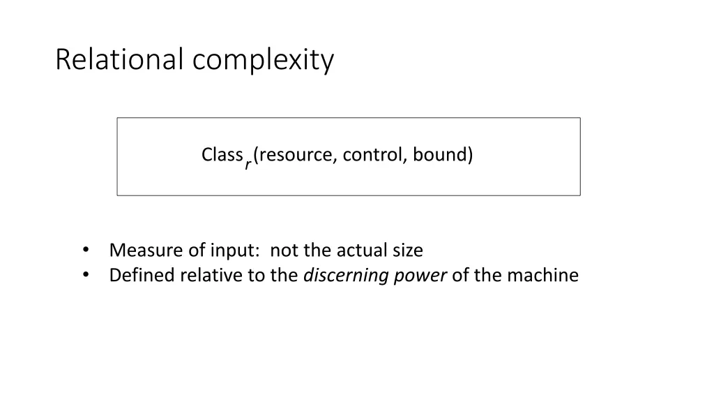 relational complexity