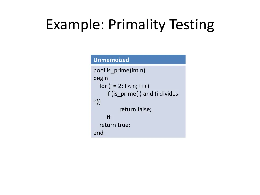 example primality testing