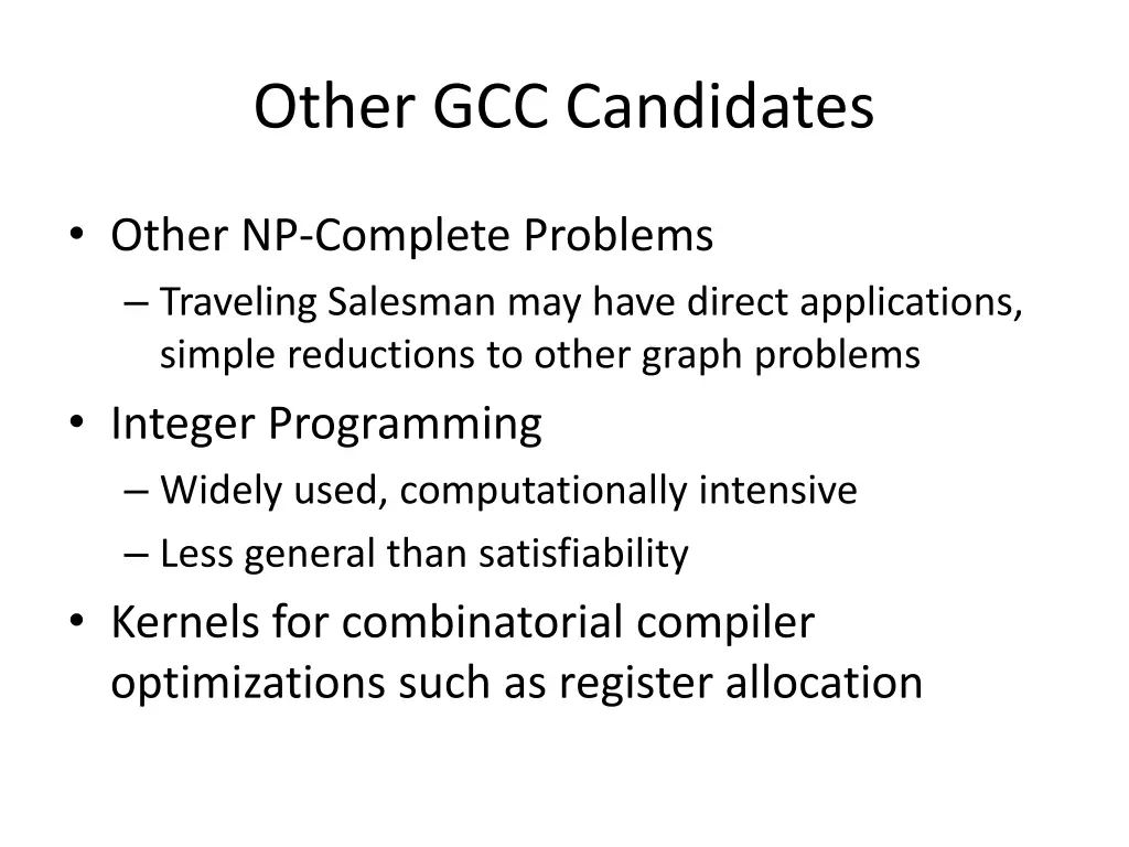 other gcc candidates
