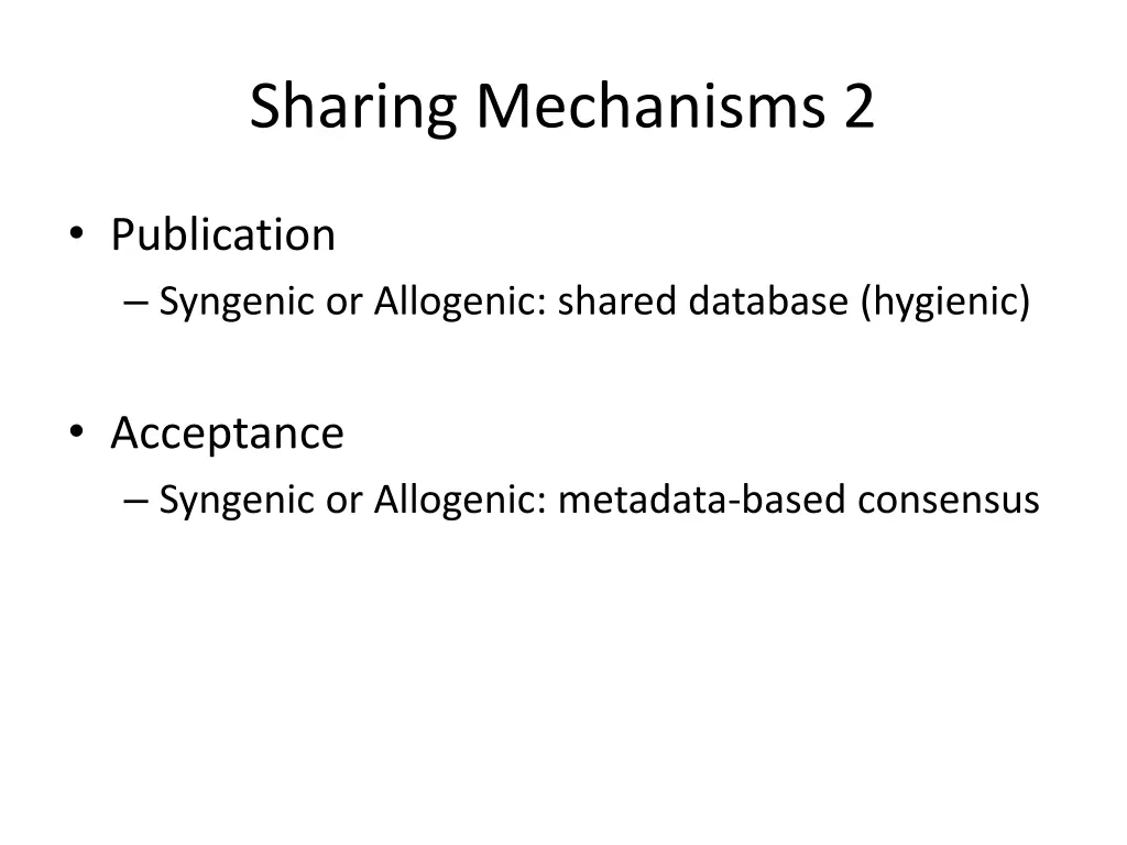 sharing mechanisms 2