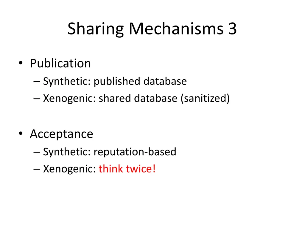 sharing mechanisms 3