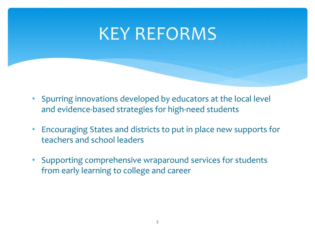 key reforms 1