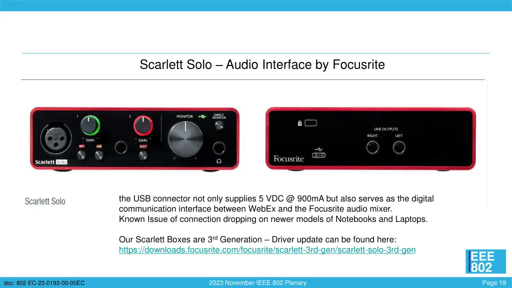 scarlett solo audio interface by focusrite