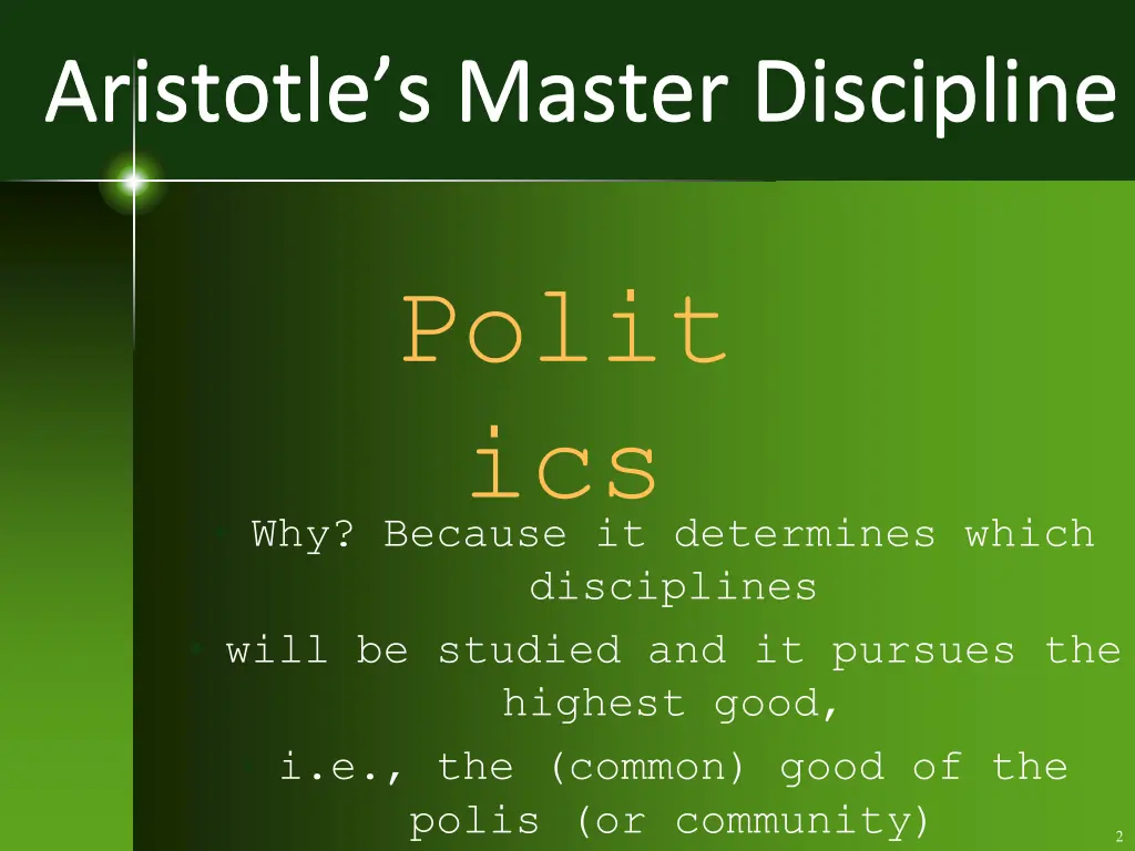 aristotle s master discipline