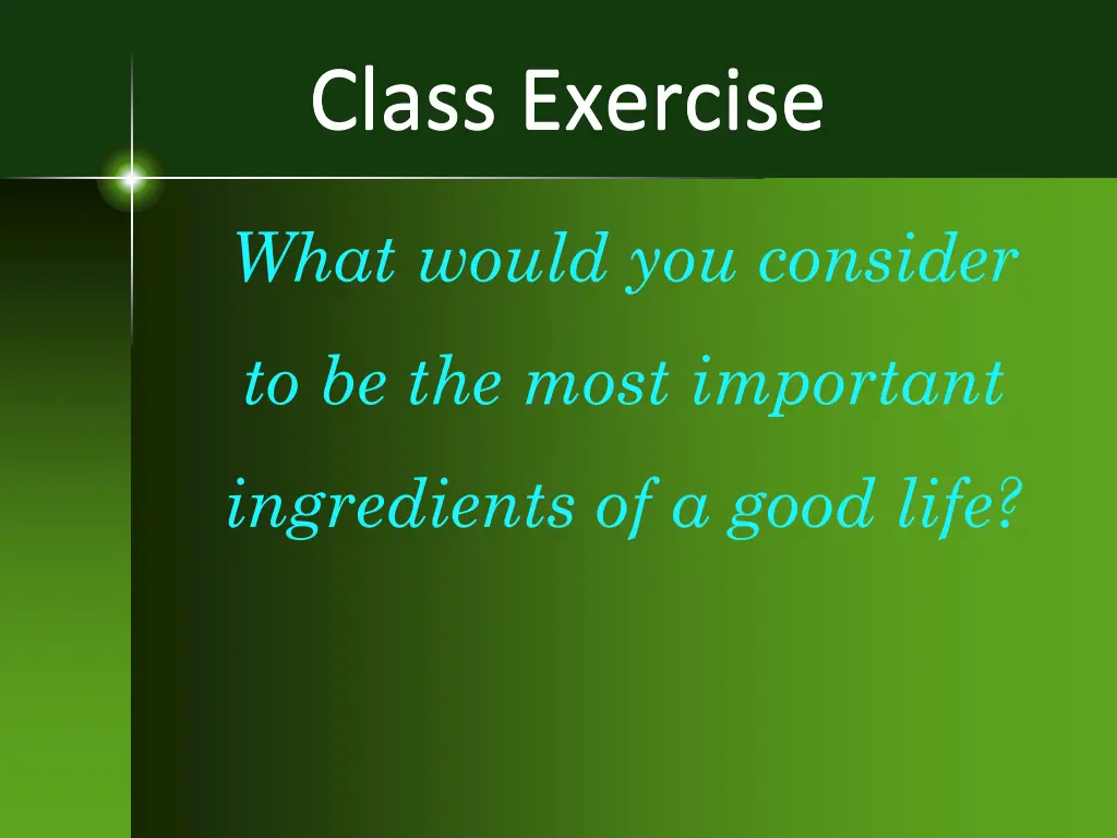 class exercise