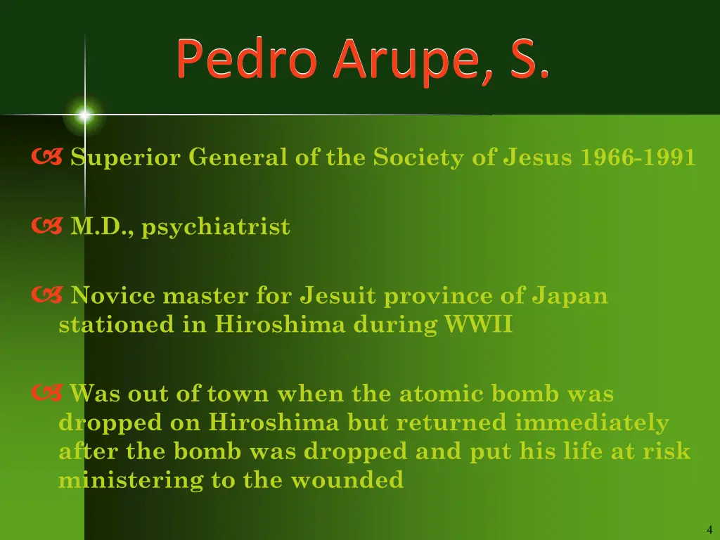 pedro arupe s