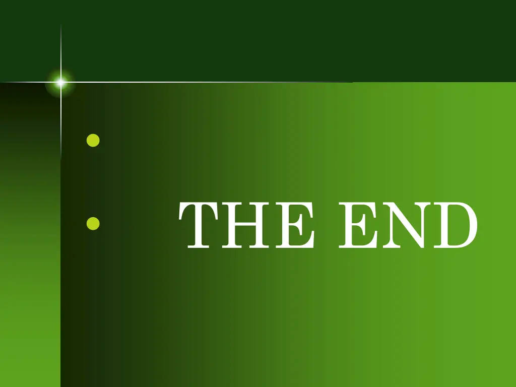 the end