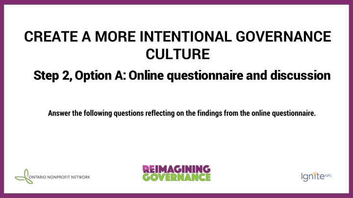 create a more intentional governance culture step
