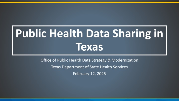 public health data sharing in texas