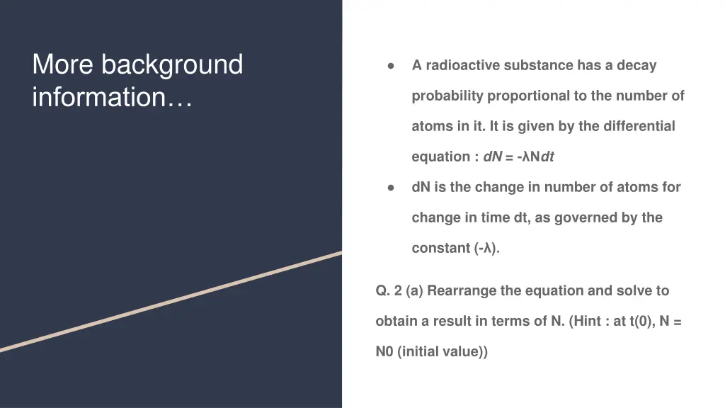 more background information