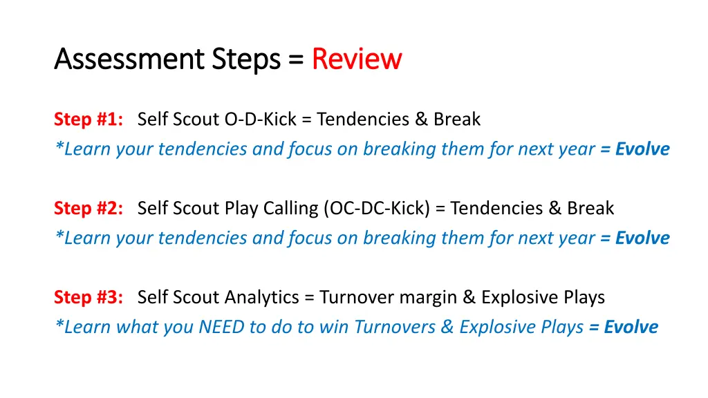 assessment steps assessment steps review