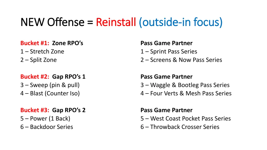 new offense new offense reinstall