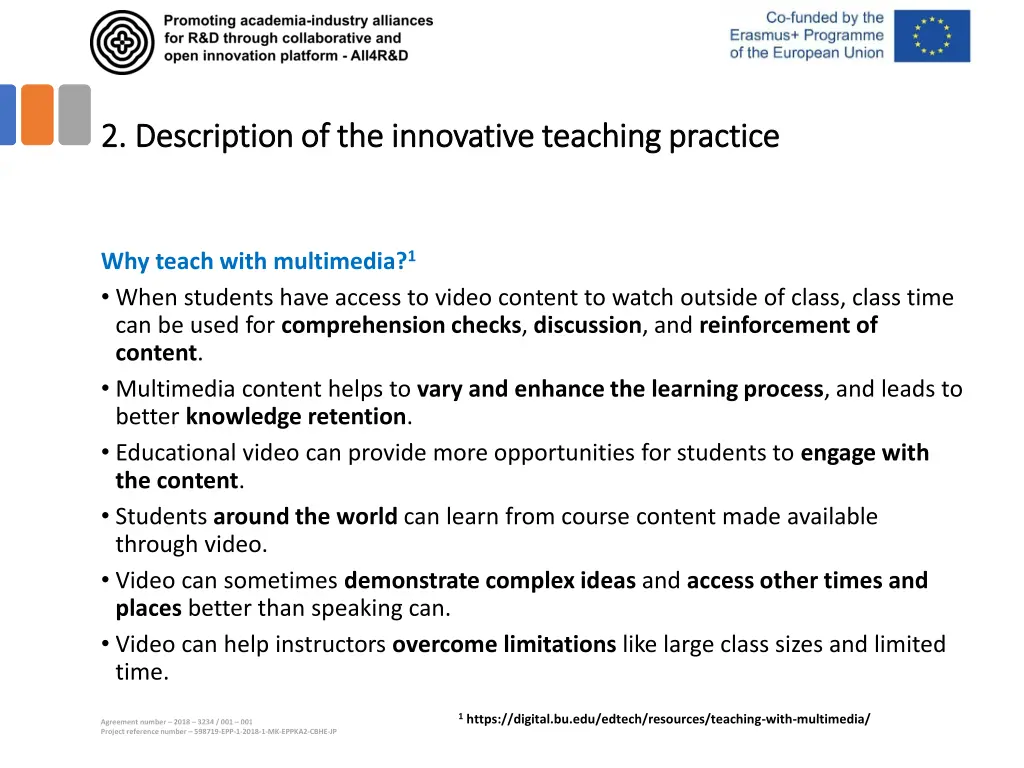 2 description of the innovative teaching practice 1