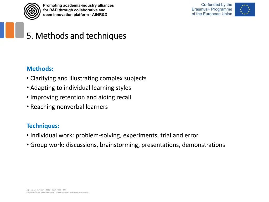 5 methods and techniques 5 methods and techniques