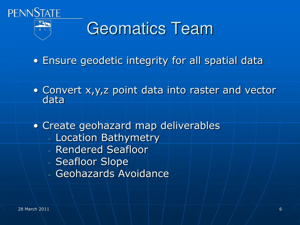 geomatics team