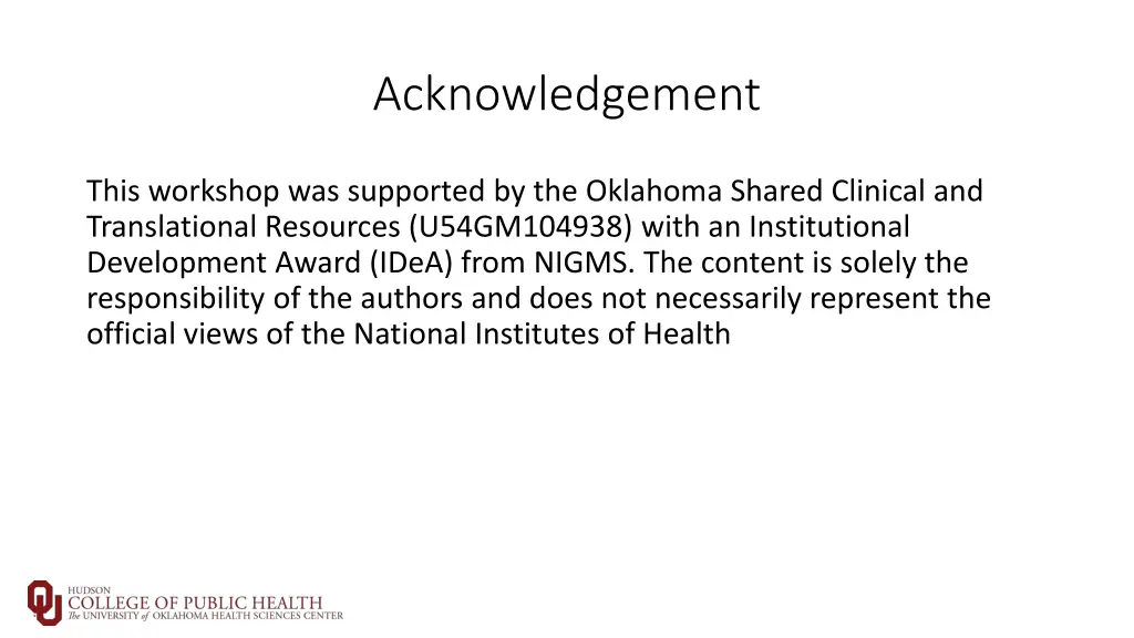 acknowledgement