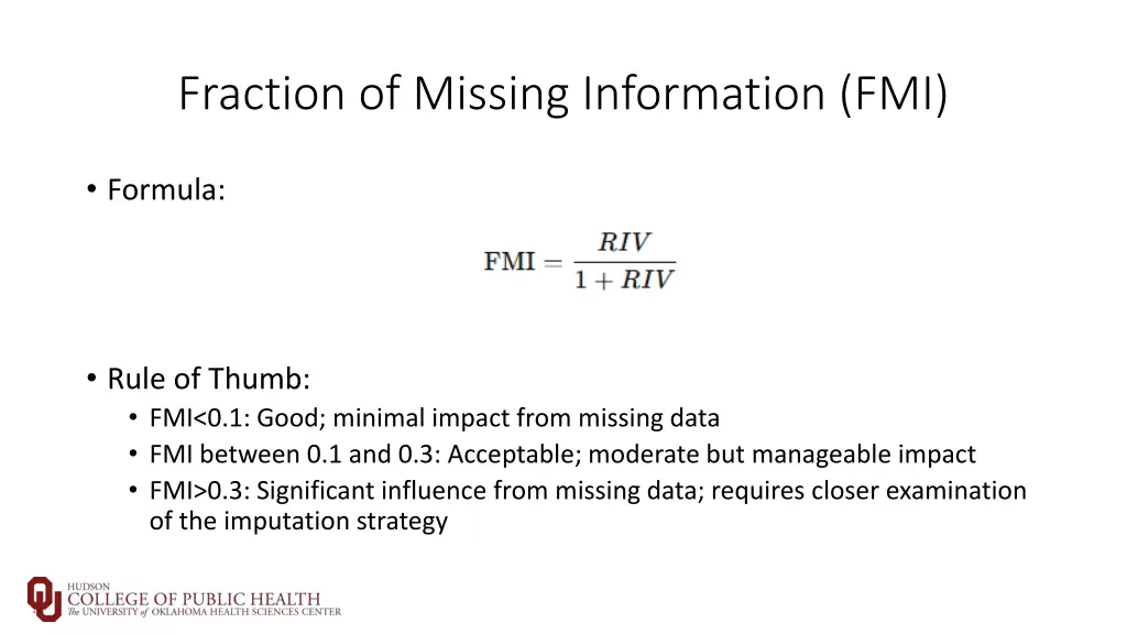 fraction of missing information fmi