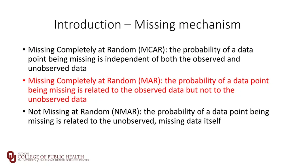 introduction missing mechanism