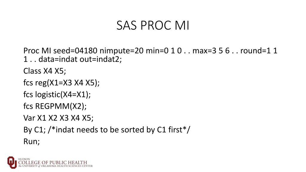 sas proc mi