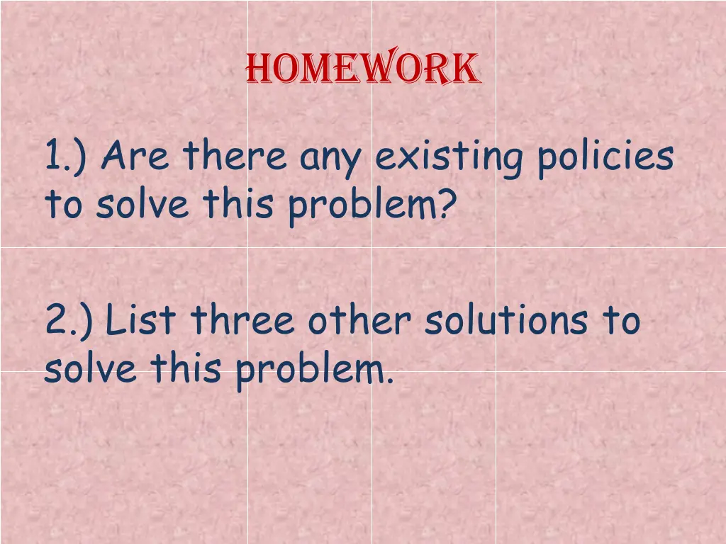 homework