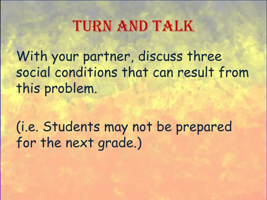 turn and talk