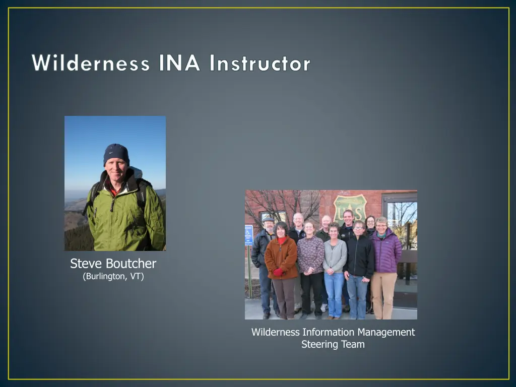 wilderness ina instructor
