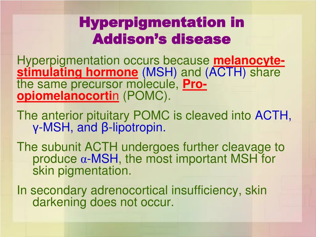 hyperpigmentation in hyperpigmentation in addison