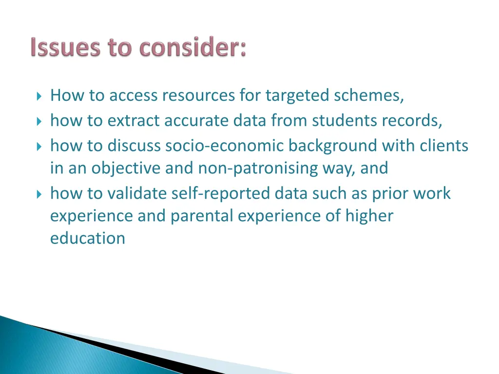 how to access resources for targeted schemes