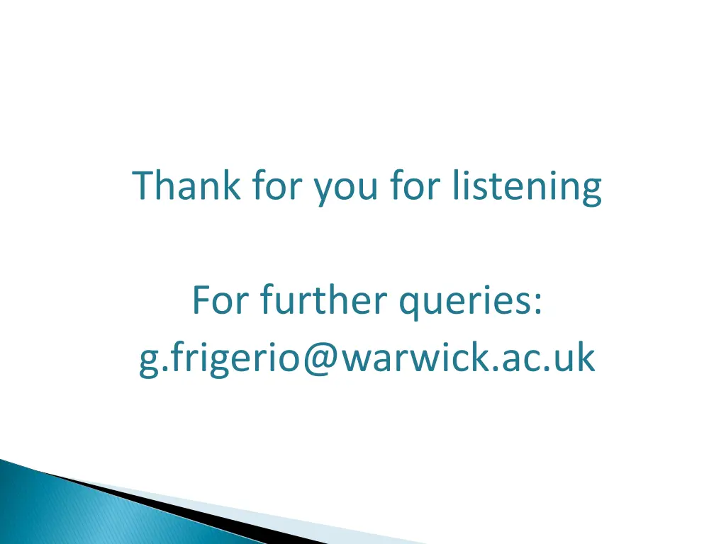 thank for you for listening