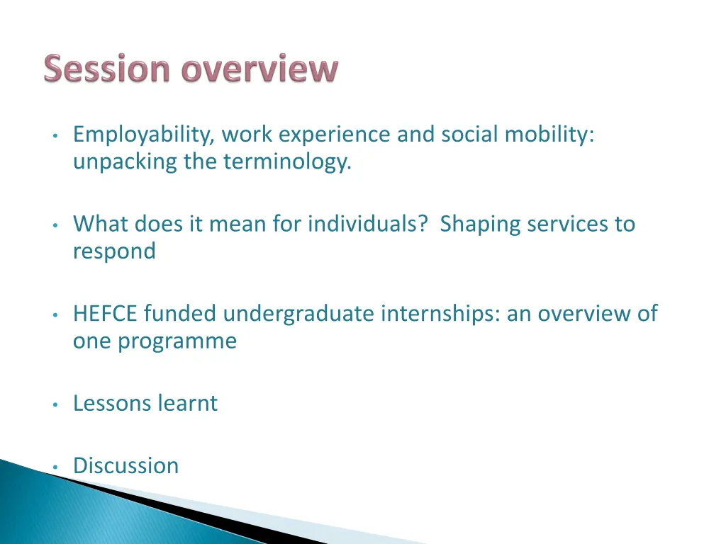 employability work experience and social mobility