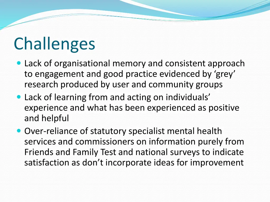 challenges lack of organisational memory