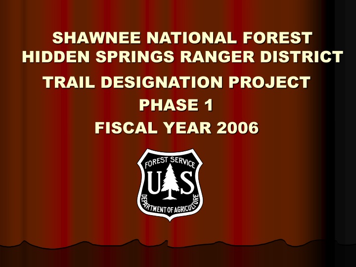 shawnee national forest hidden springs ranger