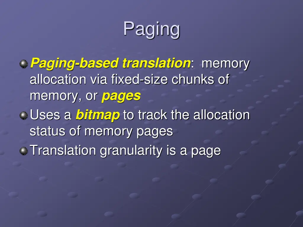 paging