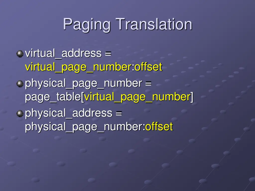 paging translation