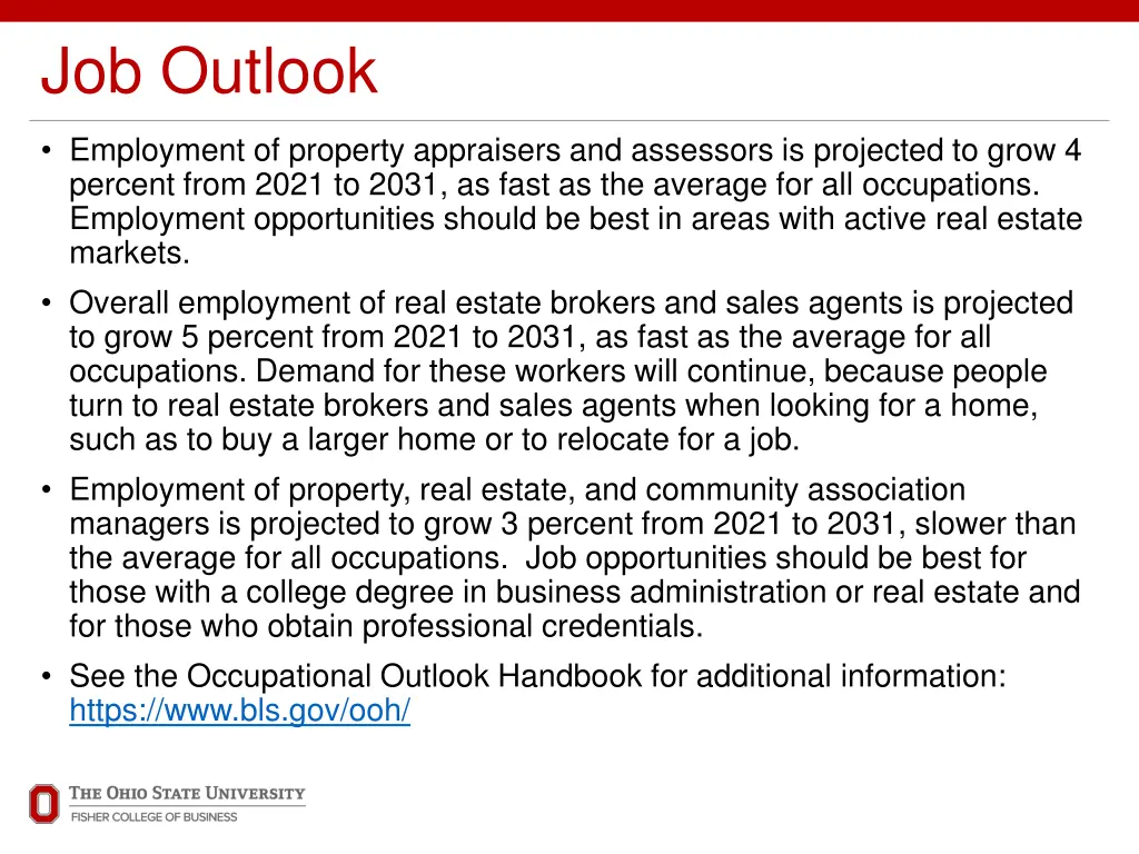 job outlook