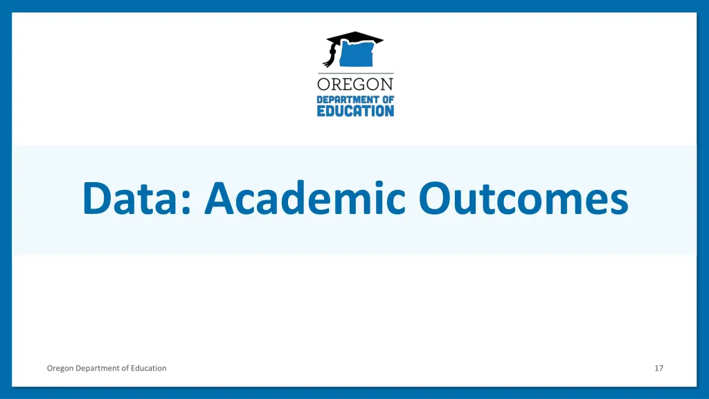 data academic outcomes