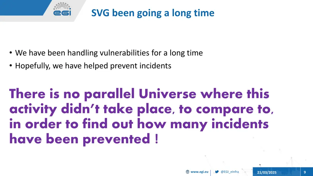 svg been going a long time