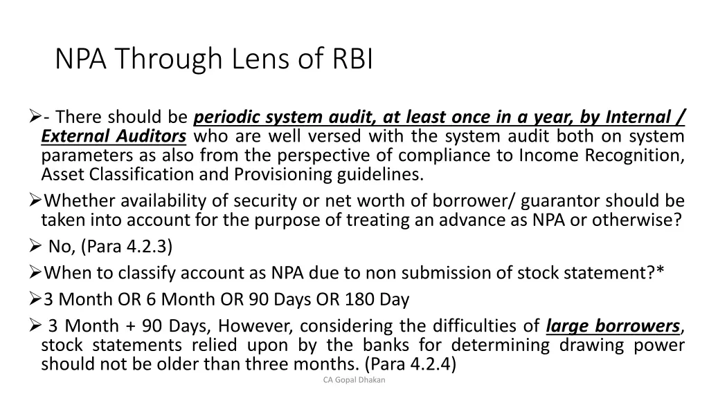 npa through lens of rbi 13