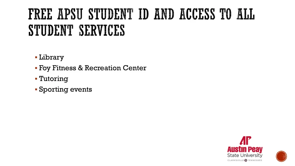 free apsu student id and access to all student