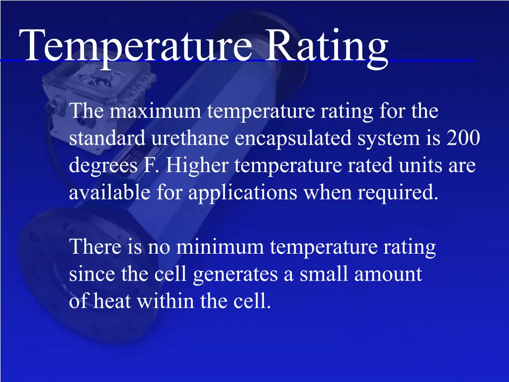 temperature rating