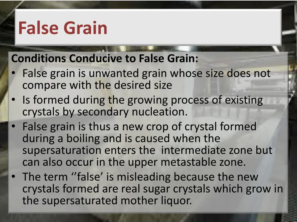 false grain