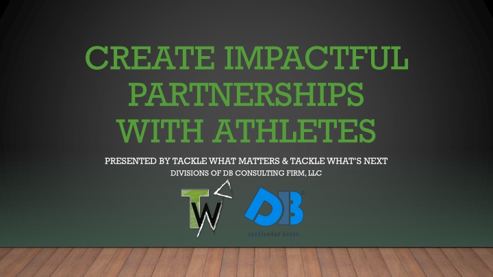 create impactful partnerships with athletes