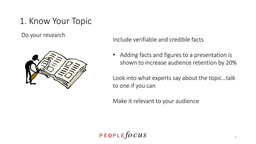 1 know your topic