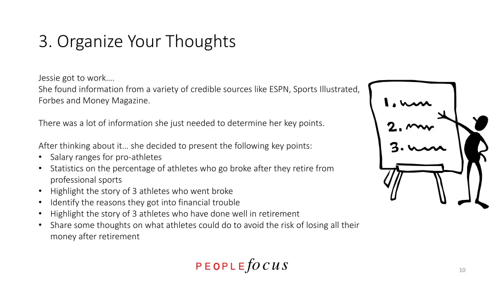 3 organize your thoughts 1