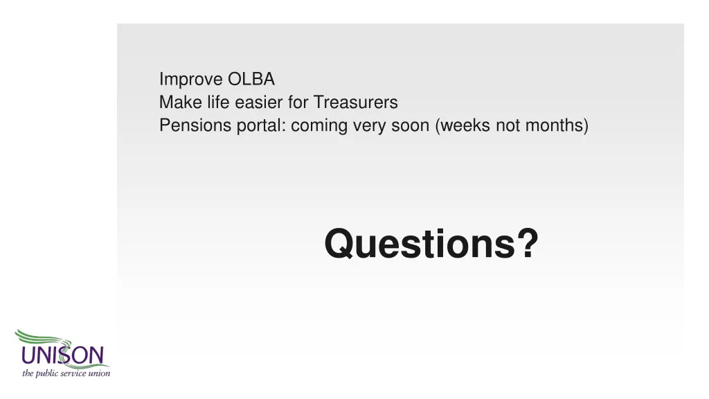 improve olba make life easier for treasurers