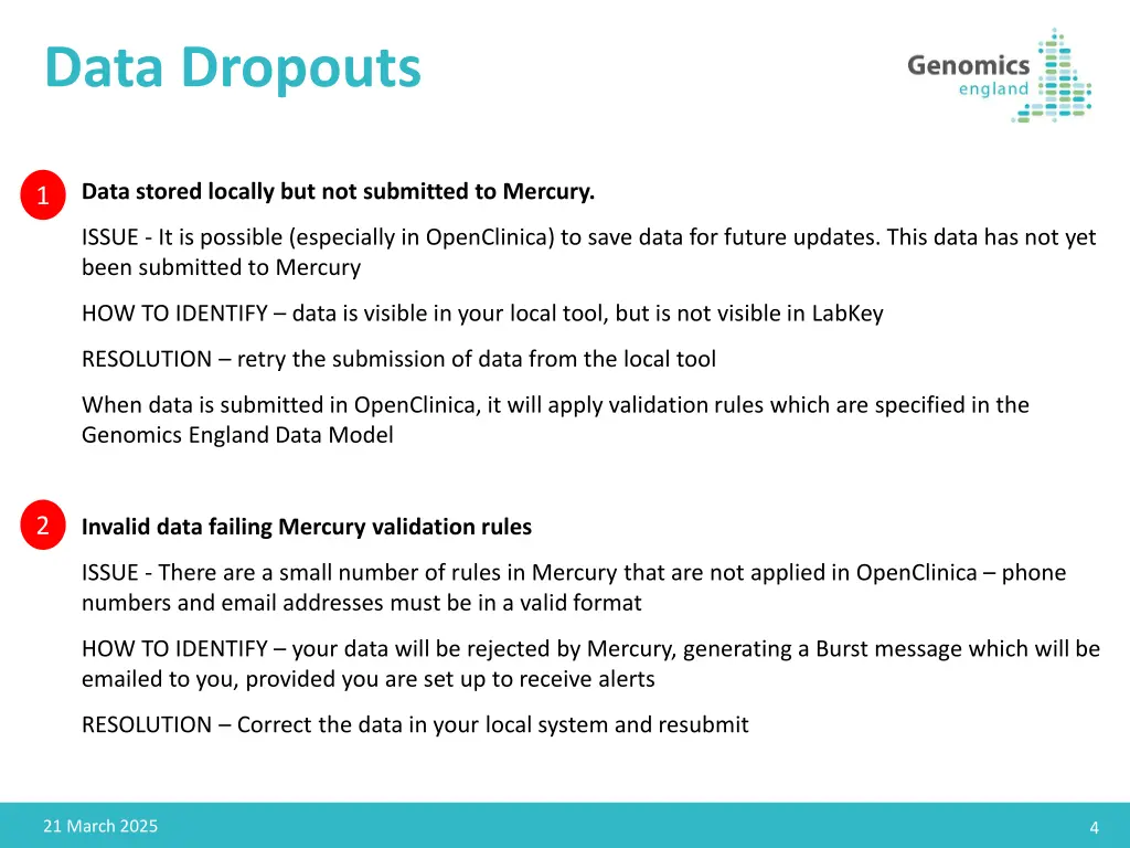data dropouts 1