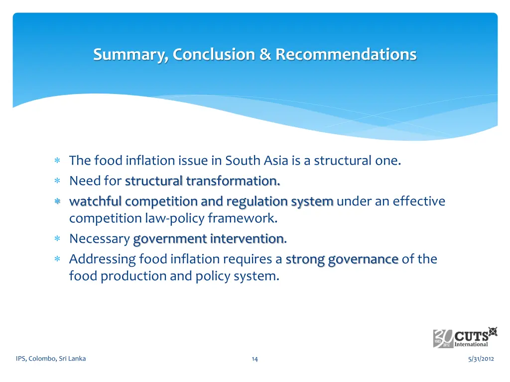 summary conclusion recommendations 1