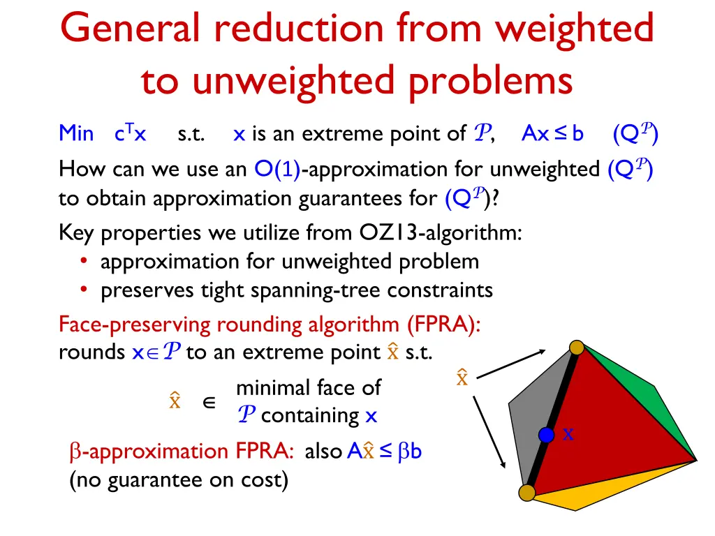 general reduction from weighted to unweighted