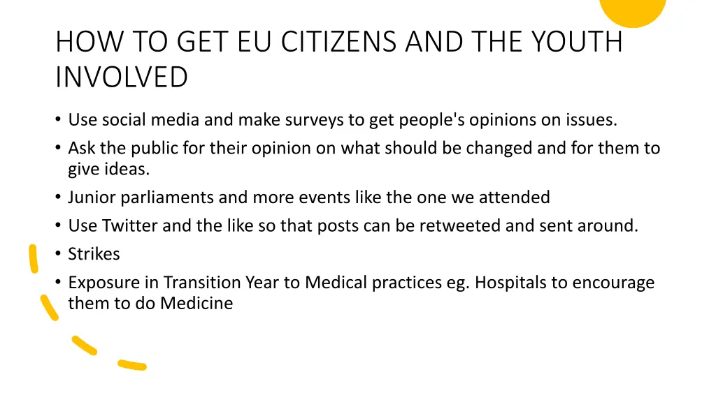 how to get eu citizens and the youth involved