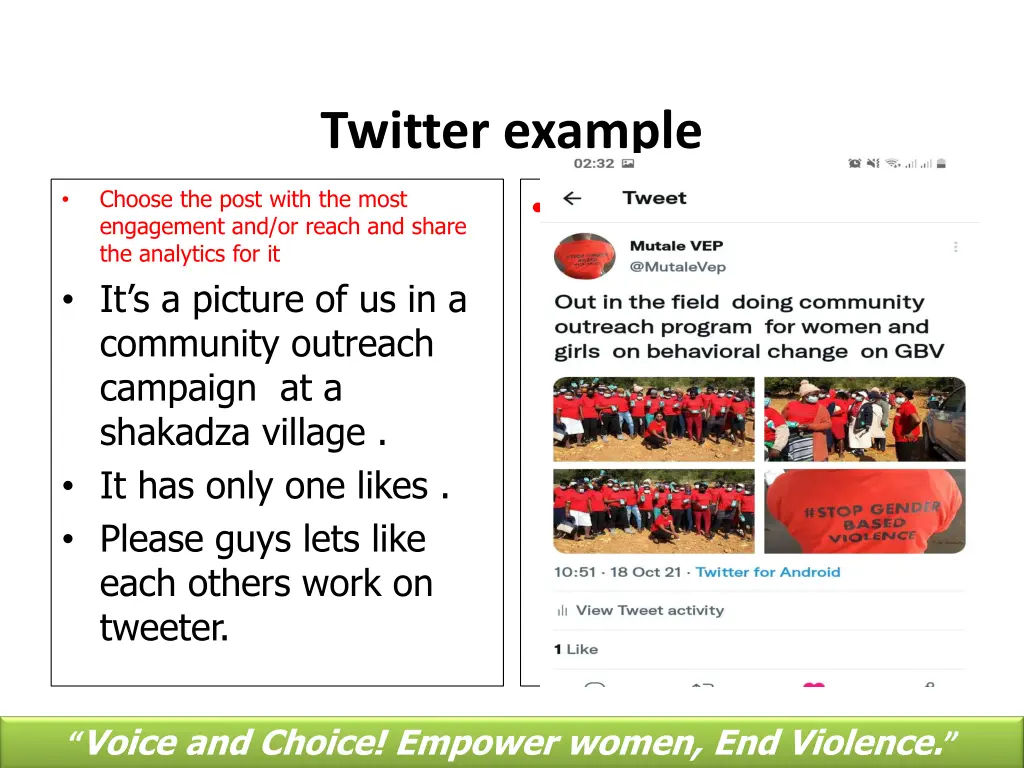 twitter example
